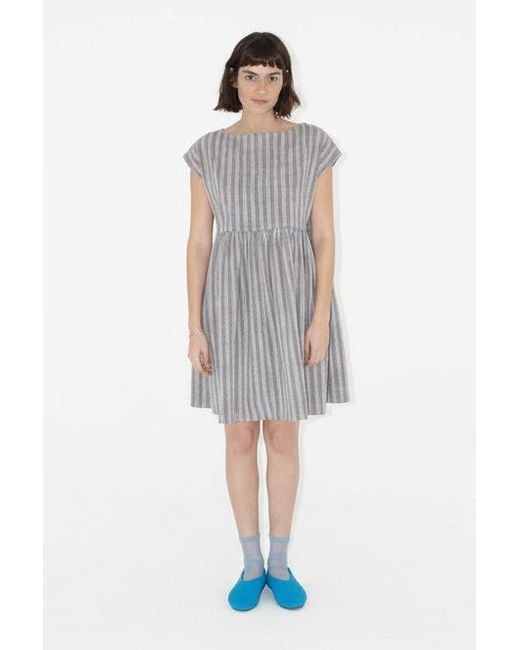 Ace & Jig White Float Slit-Neck Mini Dress