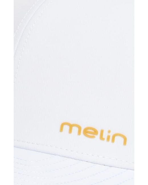 Melin White Hydro Compass Snapback Cap for men