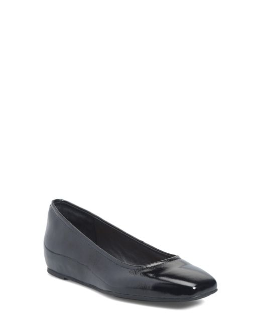 Söfft Blue Poppy Square Toe Flat