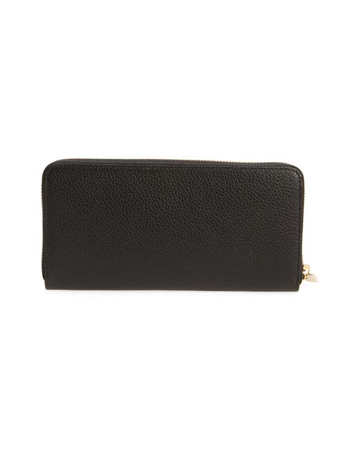 Christian Louboutin Black By My Side Leather Continental Wallet
