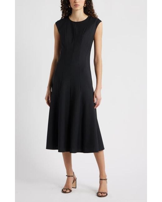 black wool midi dress Black Wool Midi Dress – Handmade Vintage Winter Elegant 1126 Black / Custom order main image 0