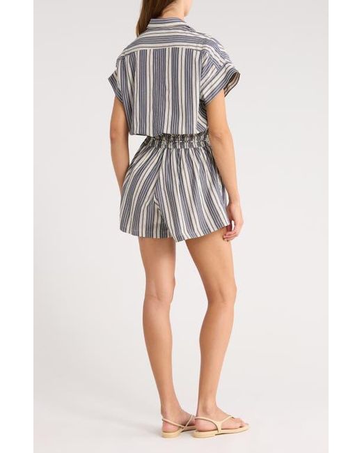 Faithfull The Brand Black Cyrene Tie Waist Romper