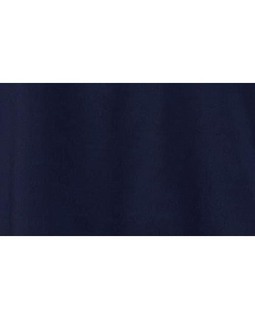 Chaus Blue Beaded Cold Shoulder Top