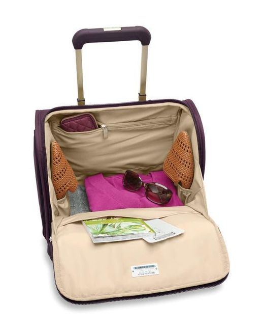 Briggs & Riley Purple Baseline Cabin Spinner Carry-On Bag for men