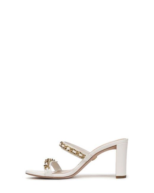 Veronica Beard White Gretchen Slide Sandal