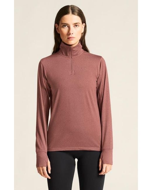 C.r.a.f.t Red Flow Quarter Zip Pullover