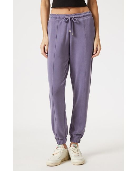 Mavi Purple Drawstring Joggers
