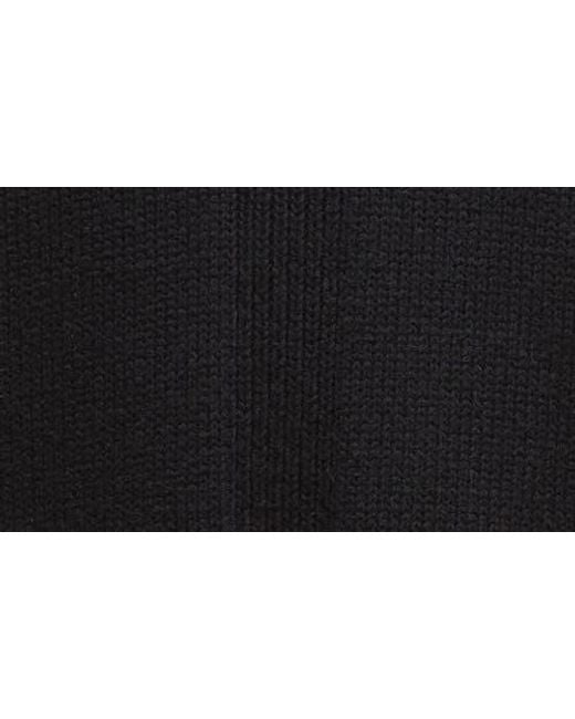 Barbour Black Sophia Cotton & Wool Blend Tunic Sweater