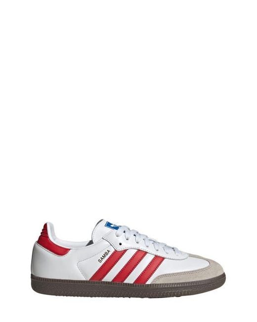 Adidas White And Better Scarlet Samba Og Trainers for men
