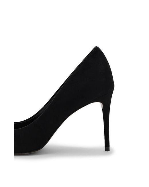 Mango Black Pointed Toe Pump