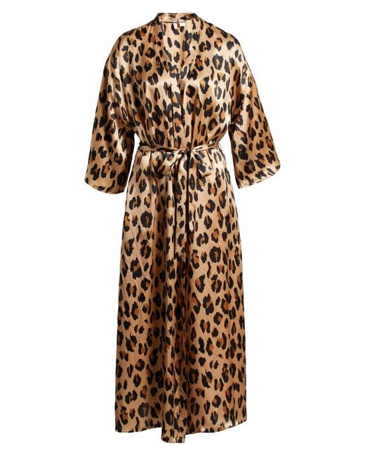 Nordstrom Natural Washable Silk Longline Robe