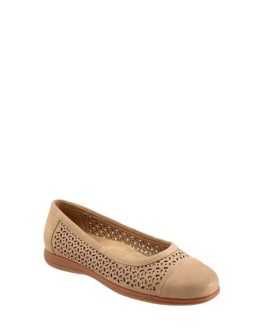 Trotters Brown Delmara Cap Toe Slip-On Shoe