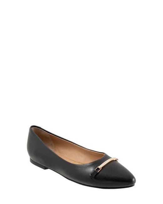 Trotters Black Everly Bit Flat