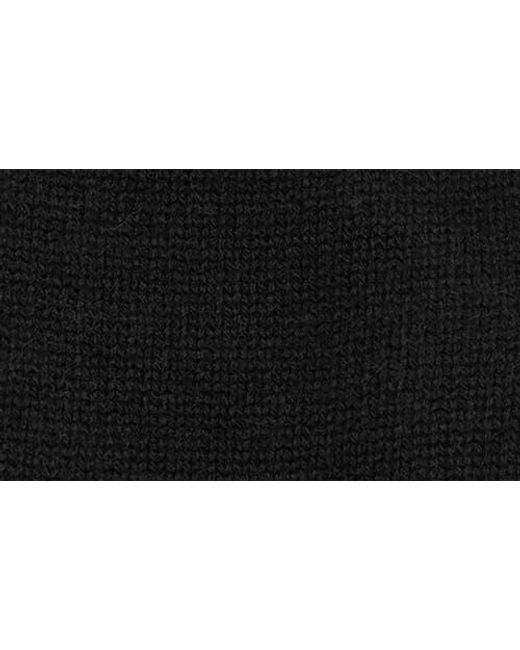 Mango Black Two-Tone Knit Gloves for men
