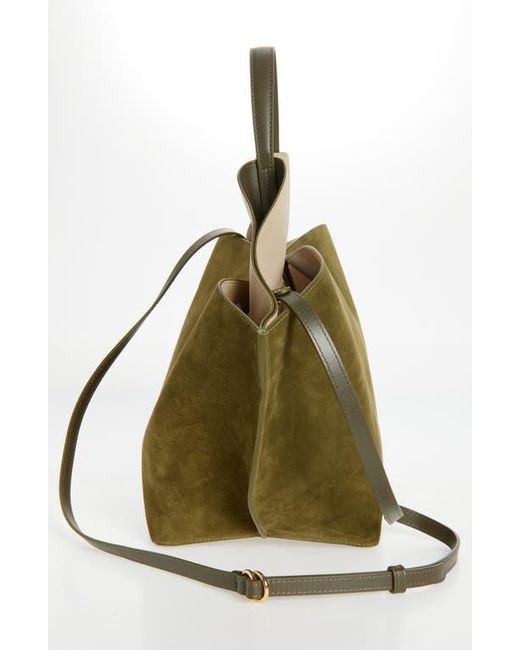 REE PROJECTS Metallic Medium Ann Suede Tote