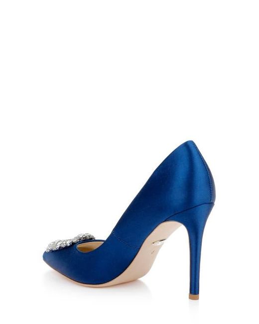 Badgley Mischka Blue Cher Crystal Embellished Pump