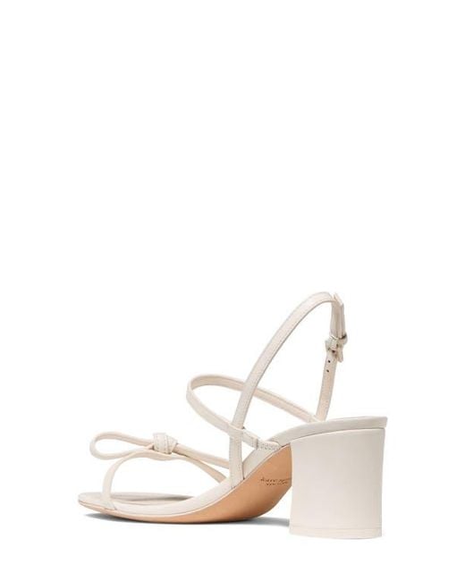 Kate Spade White Loop Slingback Sandal