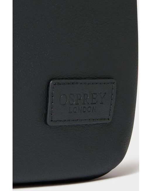 Osprey Black The Charlie Leather Backpack for men