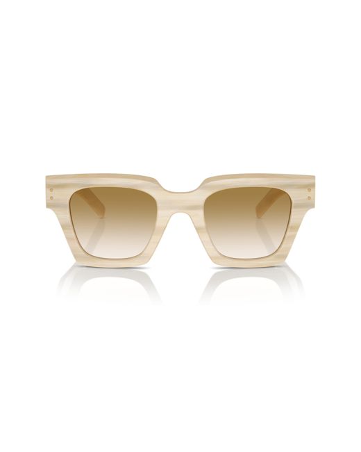 Dolce & Gabbana Natural 48mm Gradient Square Sunglasses for men