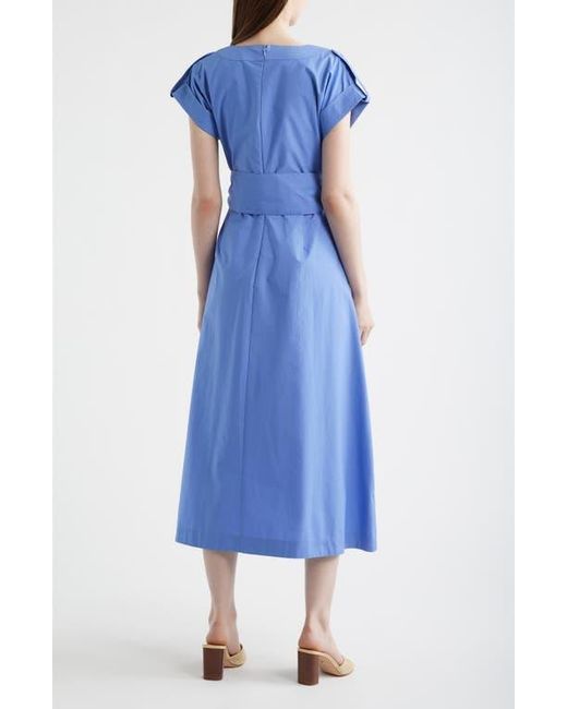 Vince Camuto Ladder Stitch Embroidered Tie Belt Cotton Poplin Midi vince-camuto-ladder-stitch-embroidered-tie-belt-cotton-poplin-midi