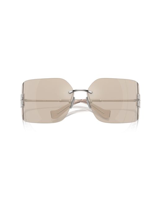 Miu Miu Natural 80mm Oversize Irregular Sunglasses