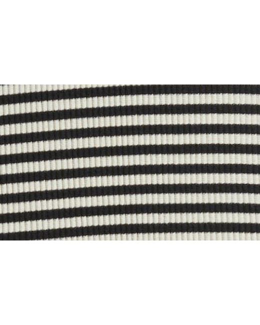 Rails Black Stripe Rib Midi Tank Dress