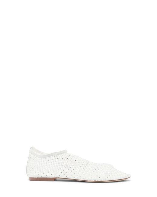 Steve Madden White Mino Flat