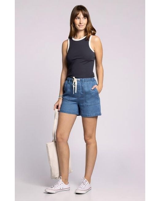Thread & Supply Blue Laverne Drawstring Shorts