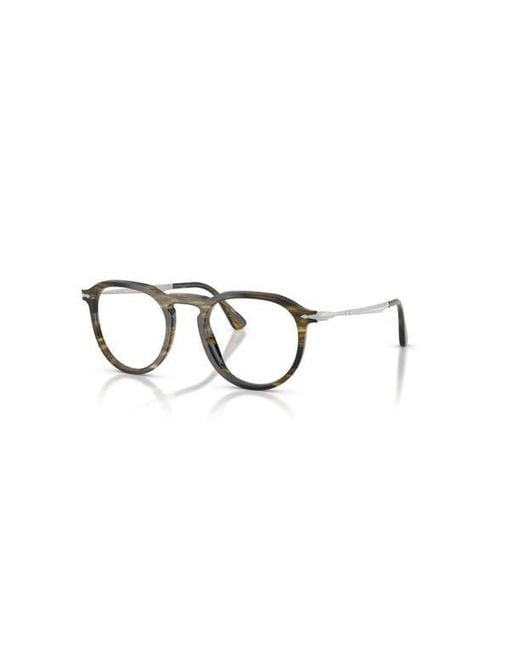 Persol Metallic 51Mm Rectangle Optical Glasses