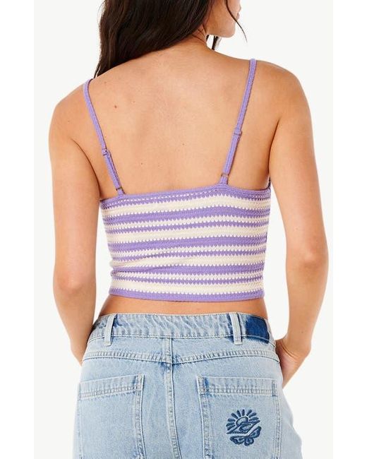 Rip Curl Blue Bobbi Stripe Crop Tank