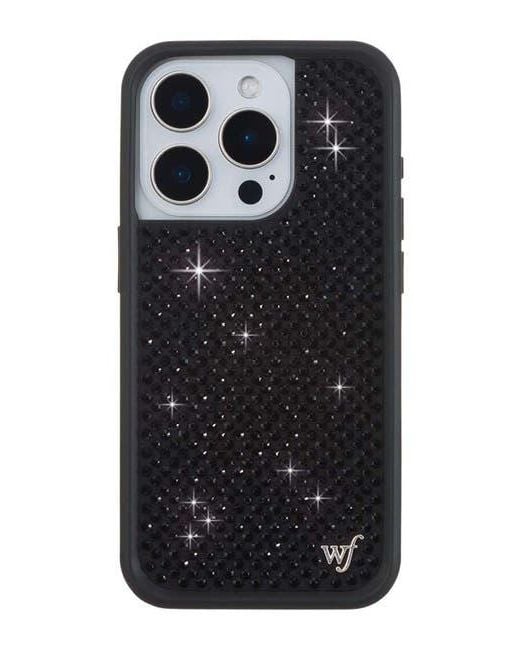 Wildflower Cases Black Rhinestone Iphone Case