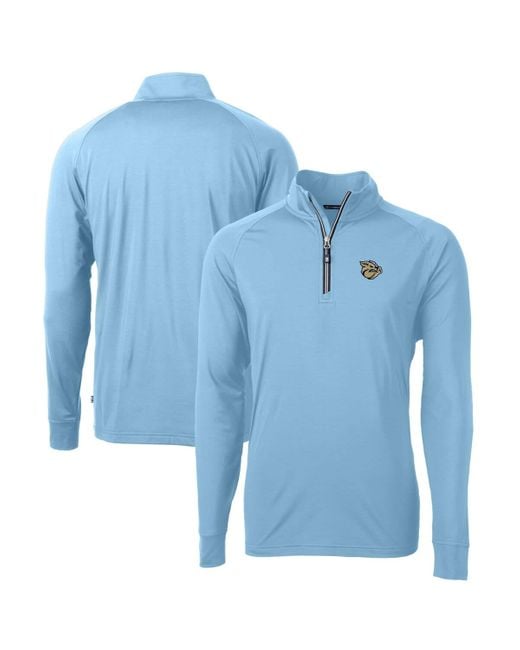Cutter & Buck Blue Lehigh Valley Ironpigs Adapt Eco Knit Stretch Recycled Quarter-zip Pullover At Nordstrom for men