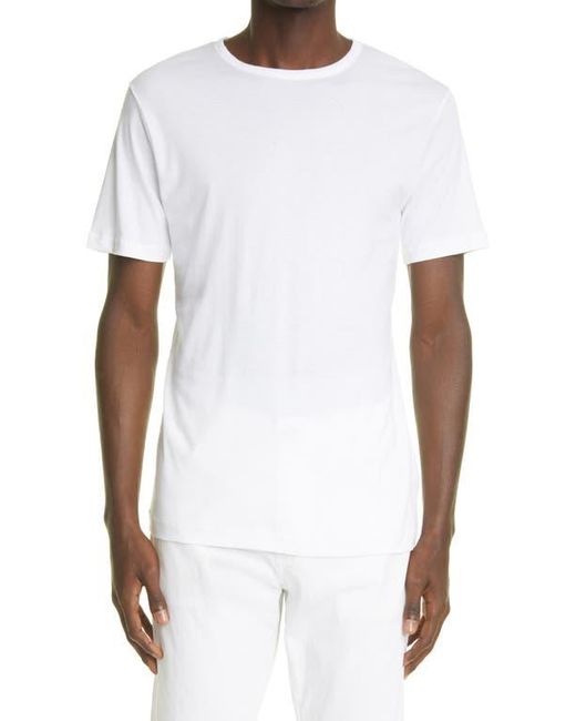 Sunspel White Sea Island Cotton T-Shirt for men