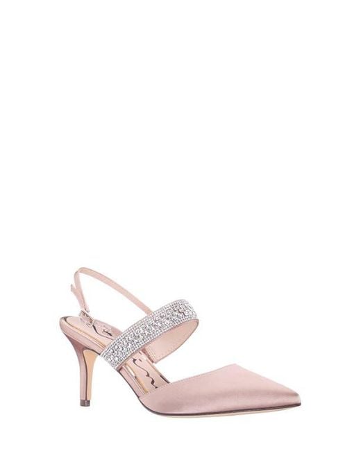 Nina Pink Trista Pointed Toe Slingback Pump