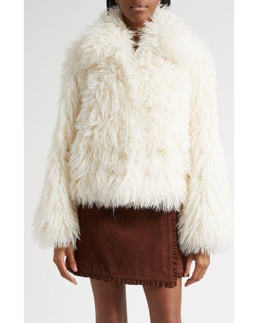 Cinq À Sept Natural Geraldine Faux Fur Coat