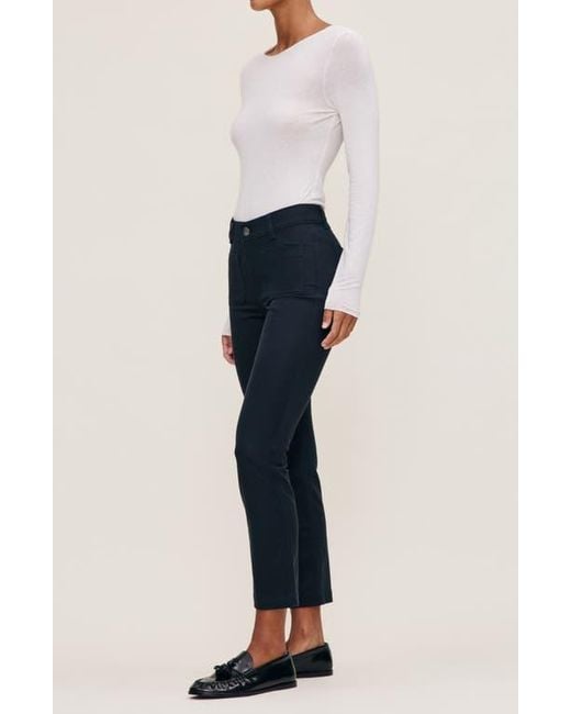 DL1961 Blue Mara Instasculpt Ankle Straight Leg Pants
