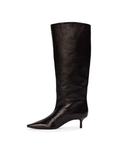 Black Suede Studio Black Sutton 50 Knee-High Boot