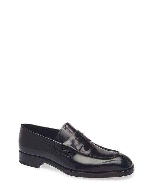 Prada Black Penny Loafer for men