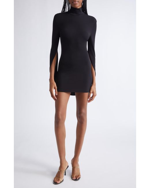 Alexander Wang Black Drape Back Minidress