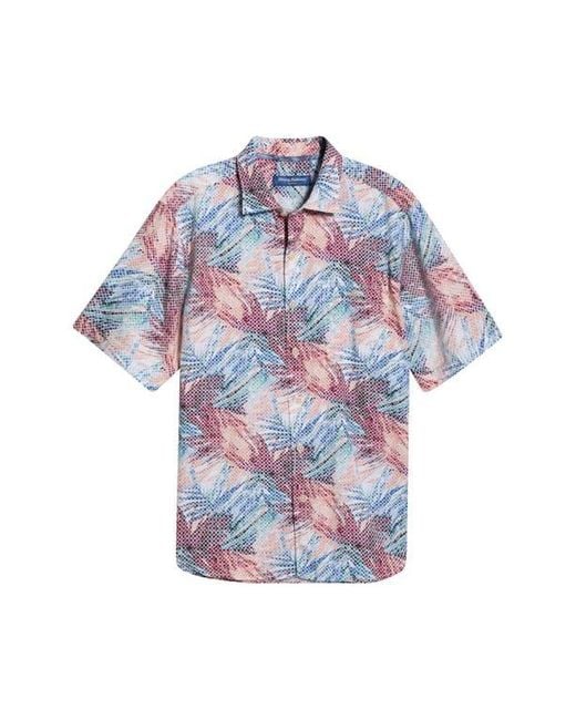 Tommy Bahama Blue Tortola Cartago Palms Button-Up Shirt for men