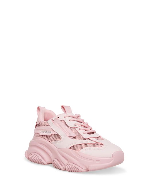 Steve Madden Possession Sneaker in Pink | Lyst