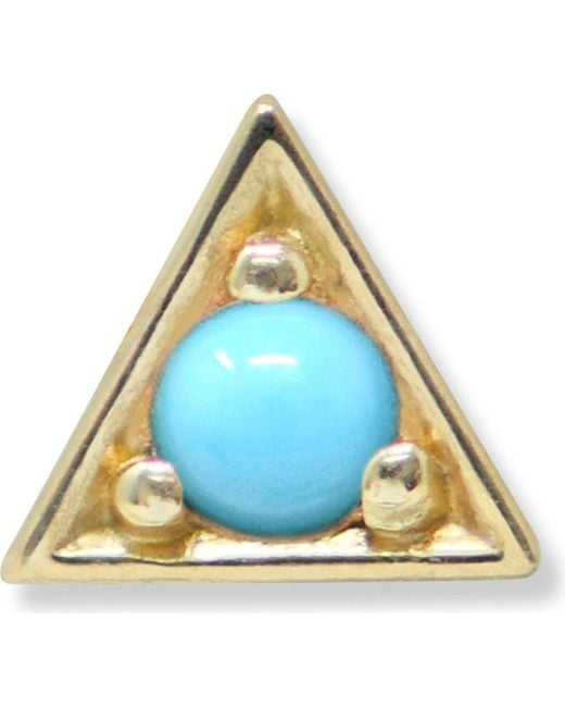 Anzie Blue Cléo Triangle Stud Earring