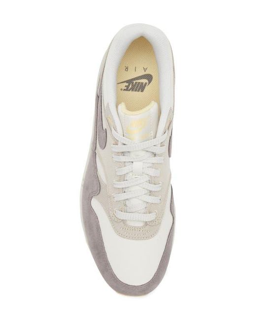 Nike White Air Max 1 Premium Sneaker for men