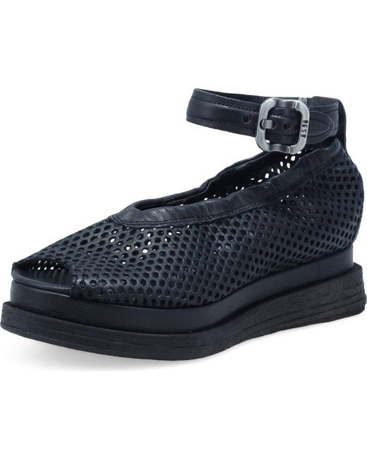 A.s.98 Blue Lander Ankle Strap Sandal
