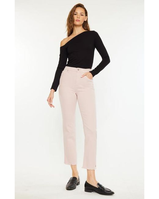 Kancan Black Tiana High Rise Slim Straight Jeans