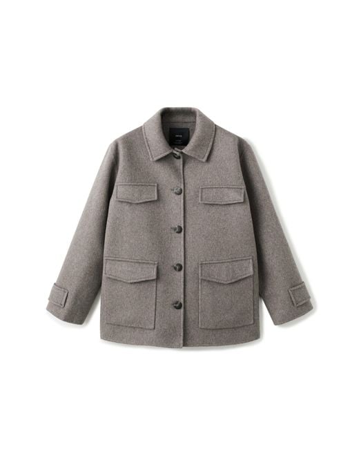 Mango Gray Wool Blend Jacket