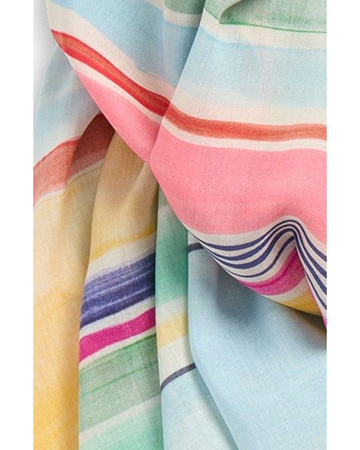 Echo Multicolor Painted Stripe Scarf
