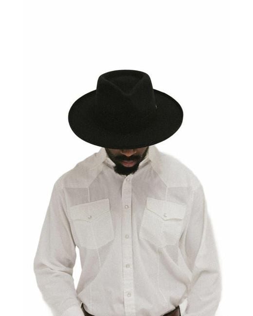 Two Roads Hat Co. Black Echo Park Fedora Hat for men