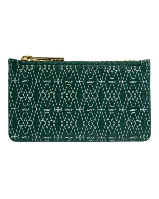 Wolf Green Signature Zip Case for men
