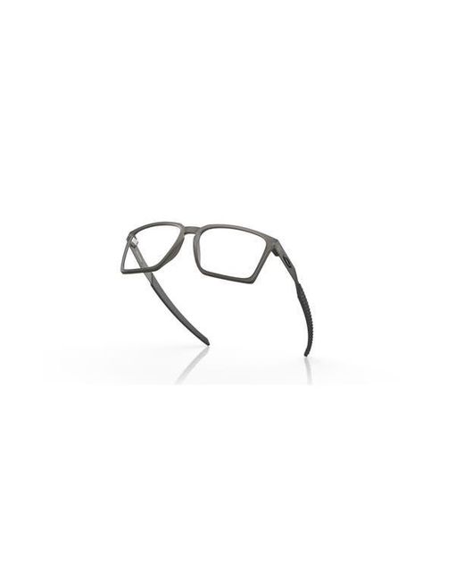 Oakley Gray 54Mm Rectangle Optical Glasses for men